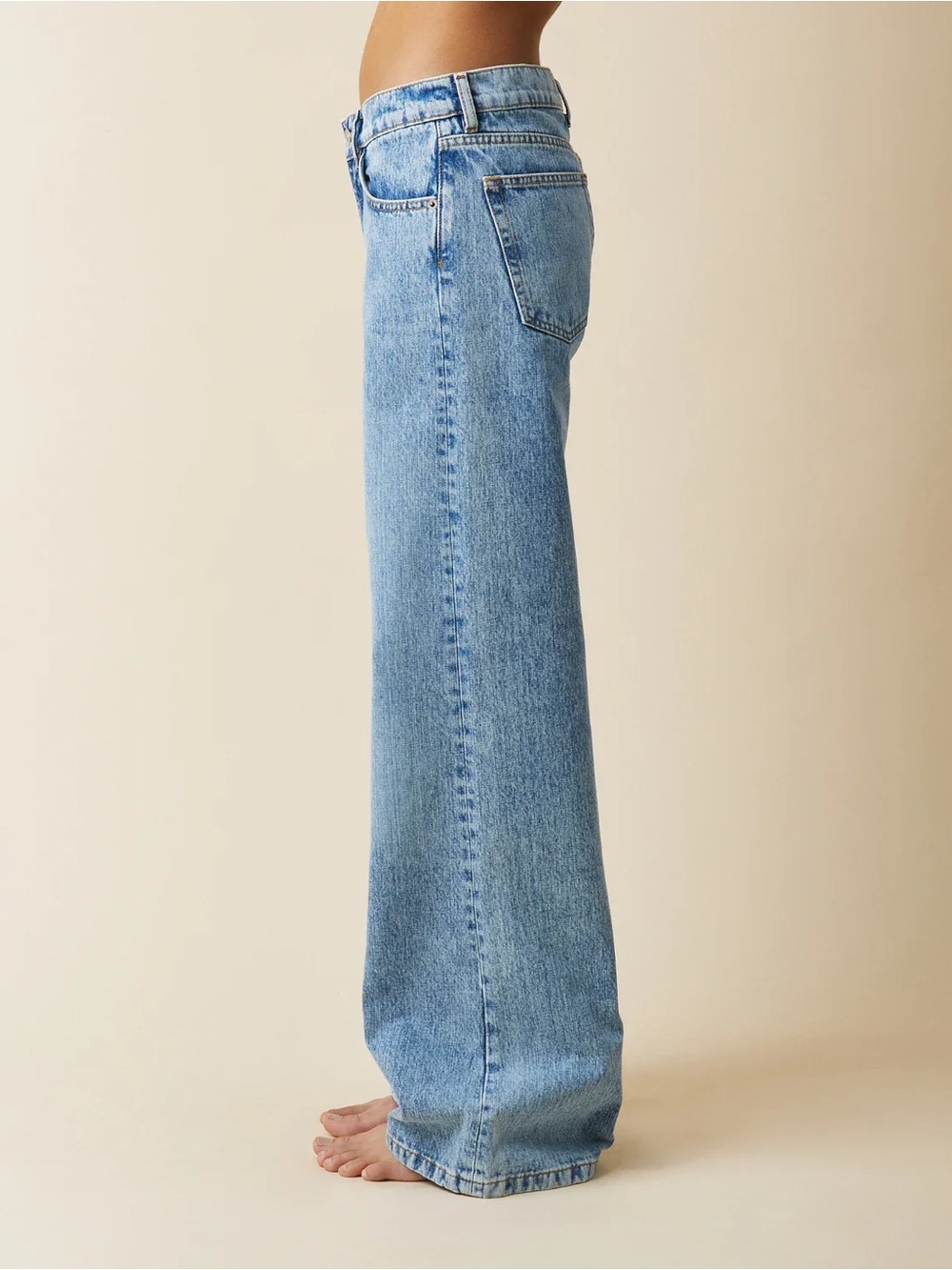 Jeanerica Kyoto Vintage 69 Low Rise Blue Wide Leg Jeans - Picture 3 of 17